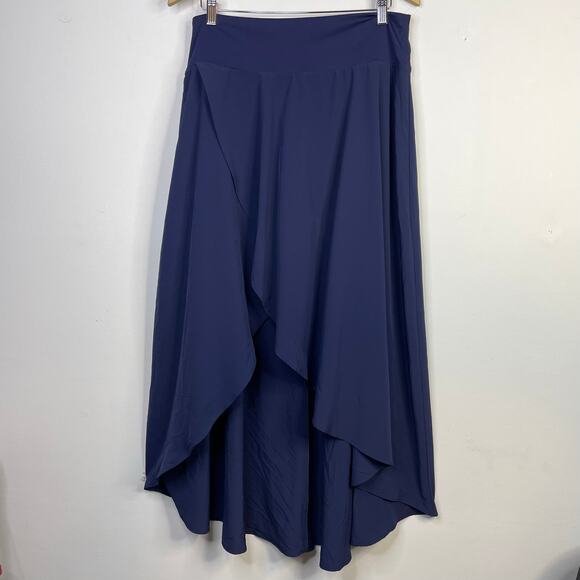 Halara Breezeful High Waisted High Low Ruffle Flowy Midi Quick Dry Skirt XL New - Picture 3 of 16
